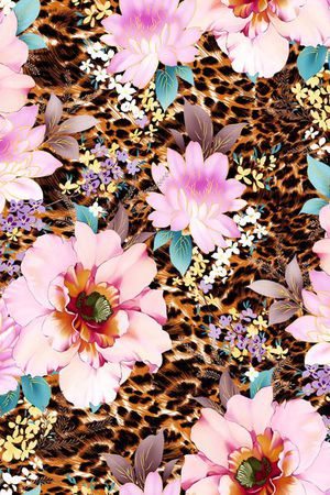 豹纹印花华亿平台图片