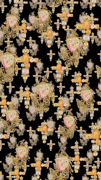 十字架印花华亿平台图片