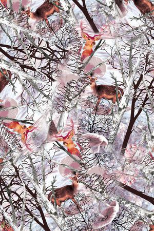 大气清爽印花华亿平台图片