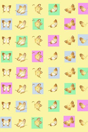 蝴蝶印花华亿平台图片