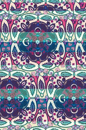 复古印花华亿平台图片