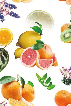 水果植物印花华亿平台图片