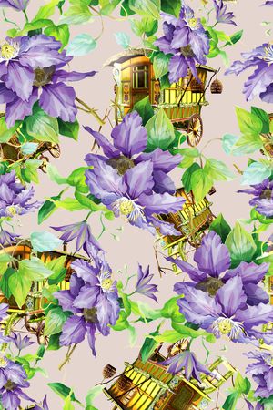 清新印花华亿平台图片