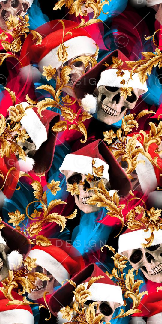 骷髅印花华亿平台图片