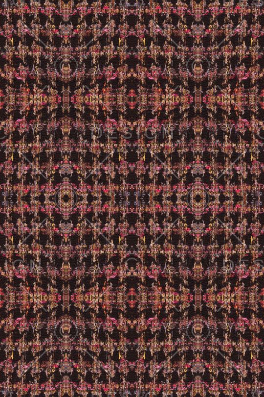 仿真毛线千鸟纹印花华亿平台图片