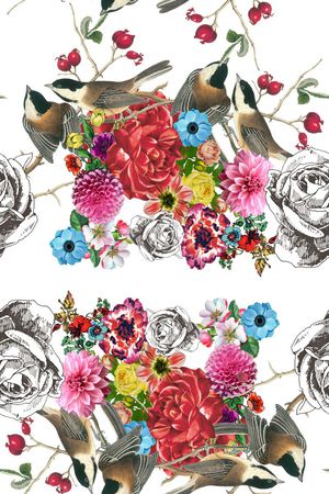 鸟语花香印花华亿平台图片