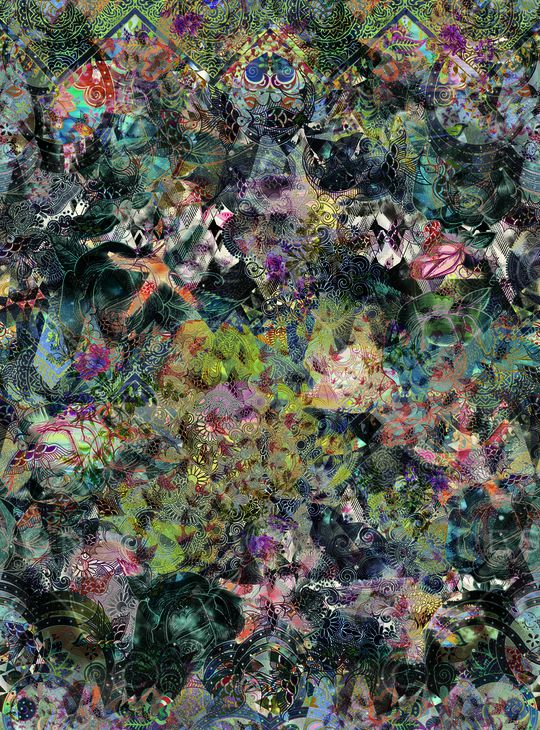 混乱随意搭花纹印花华亿平台图片