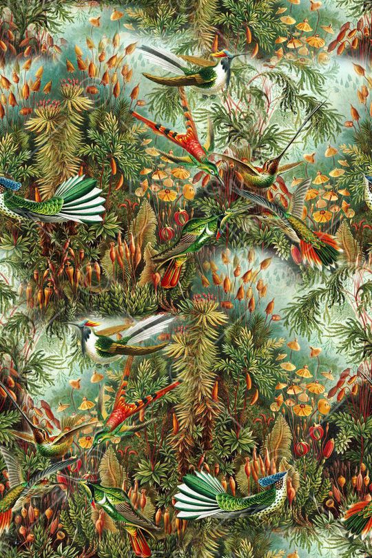 热带风情印花华亿平台图片