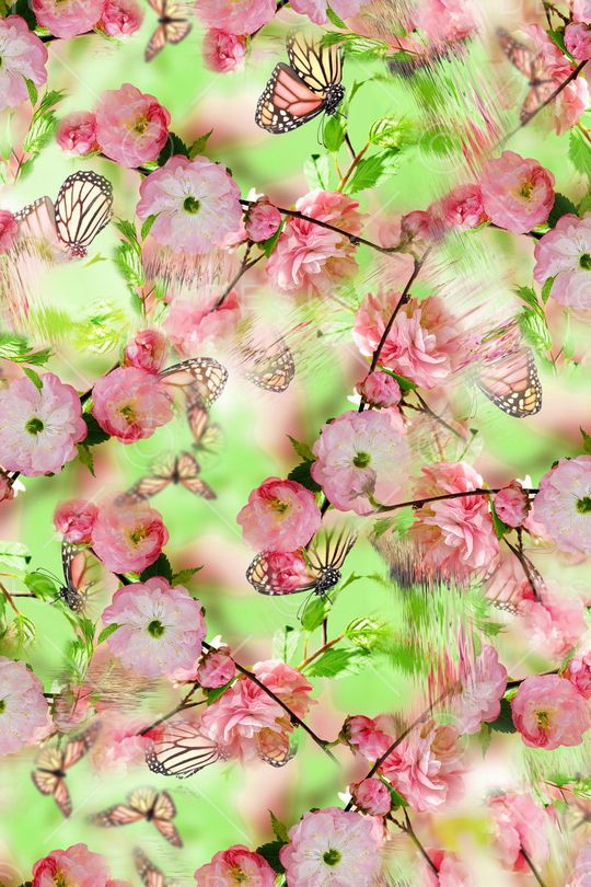 清新女装印花华亿平台图片