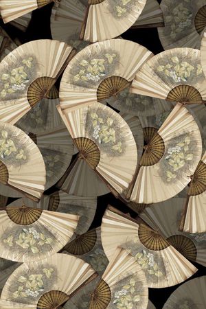 扇子印花华亿平台图片