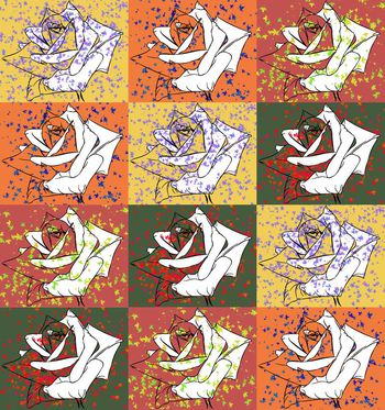 色块印花华亿平台图片