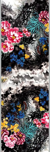 中国风印花华亿平台图片