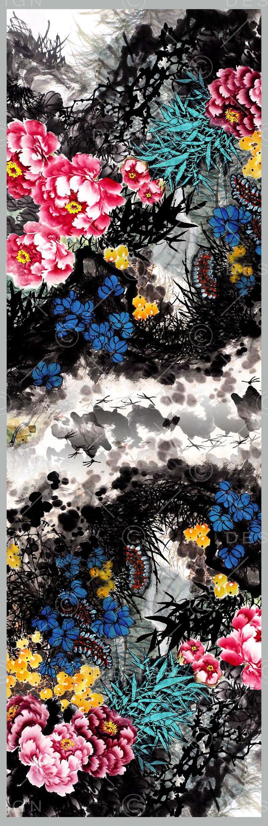 中国风印花华亿平台图片