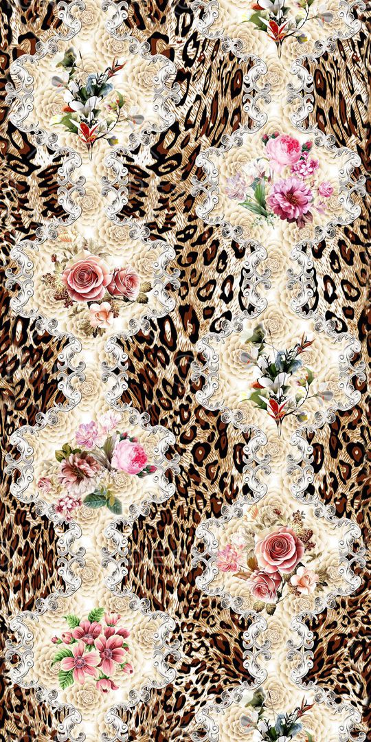 欧式豹纹印花华亿平台图片