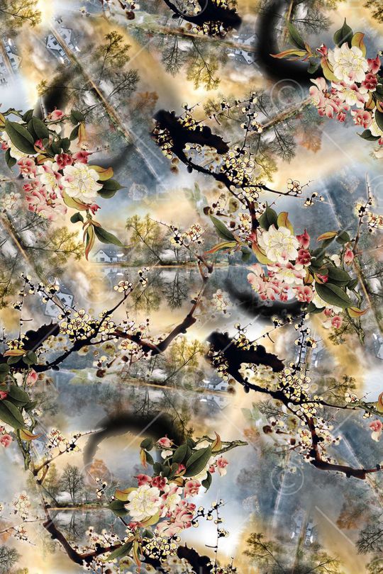 中国风印花华亿平台图片