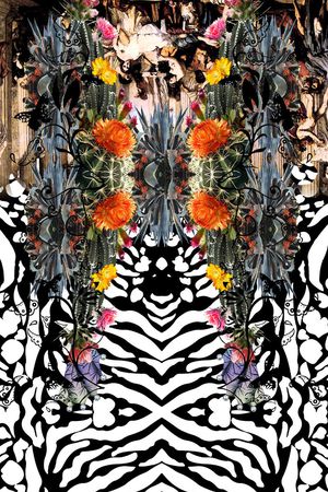 抽象印花华亿平台图片