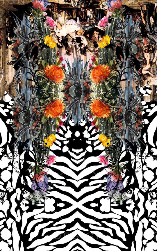 抽象印花华亿平台图片