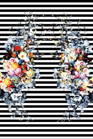 格子花印花华亿平台图片