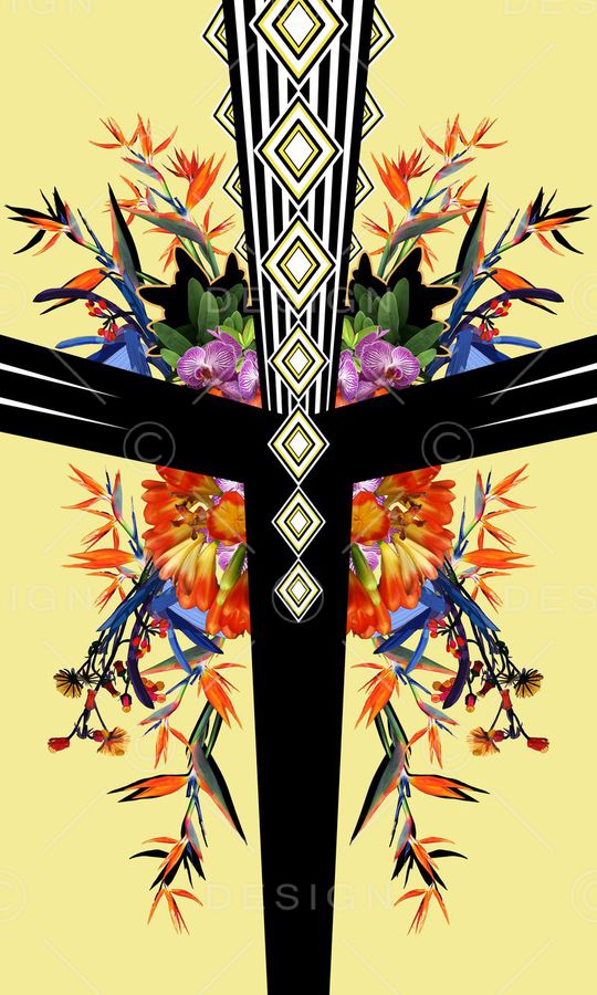 写实花卉印花华亿平台图片