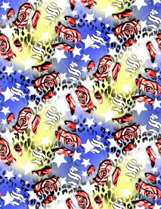 混搭印花华亿平台图片