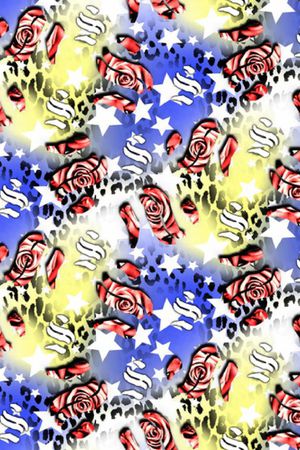 混搭印花华亿平台图片