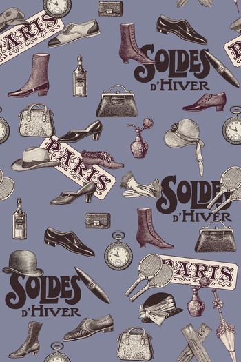 388276-风俗印花复古欧式绅士淑女生活用品秋