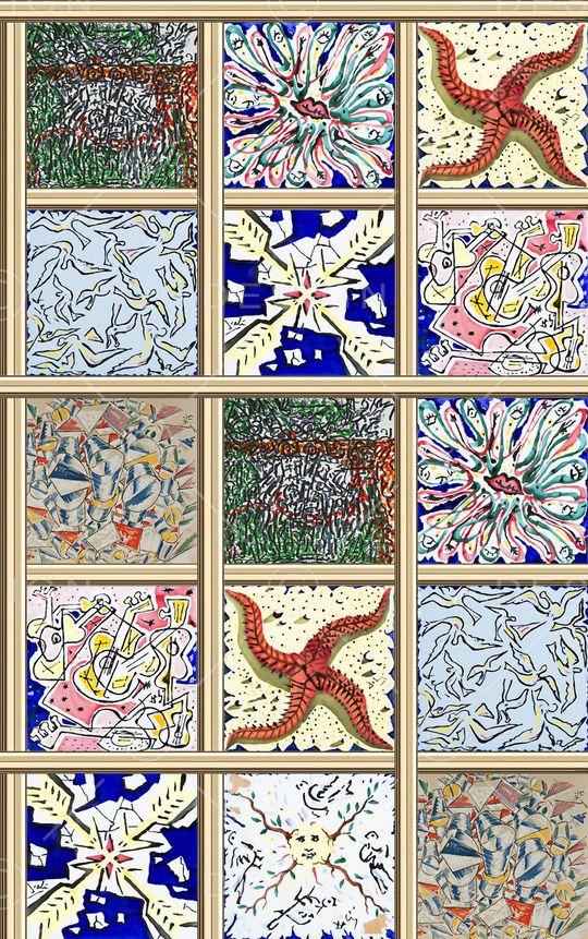 几何 加花印花华亿平台图片