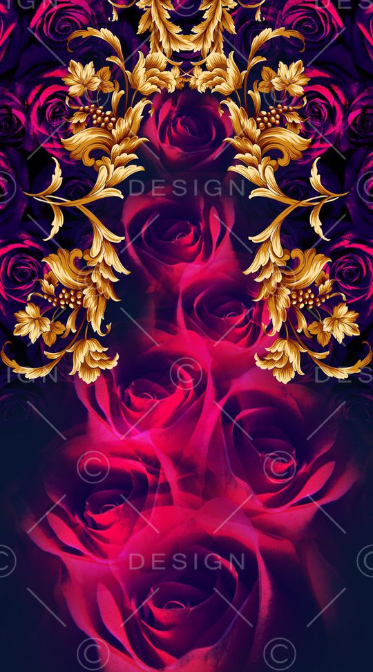 玫瑰印花华亿平台图片