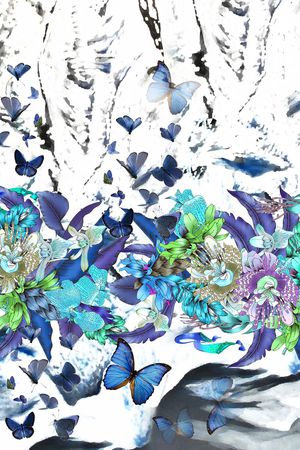 抽象印花华亿平台图片