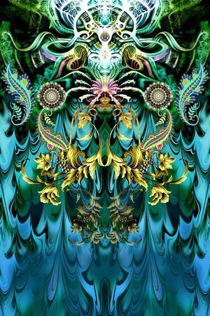 抽象印花华亿平台图片