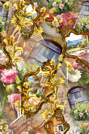 欧式宫廷印花华亿平台图片