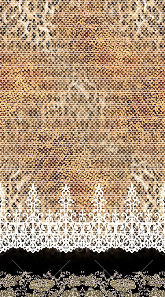 蕾丝花边印花华亿平台图片