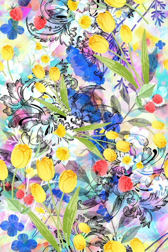 春夏印花华亿平台图片