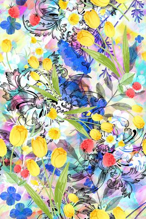 春夏印花华亿平台图片