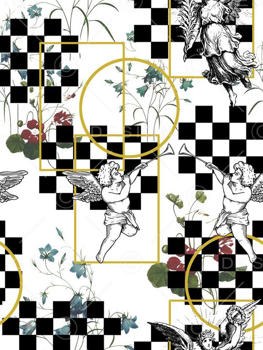 黑白印花华亿平台图片