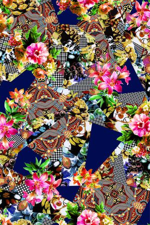 花卉印花华亿平台图片