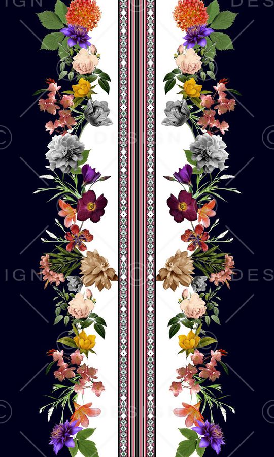 写实花卉印花华亿平台图片