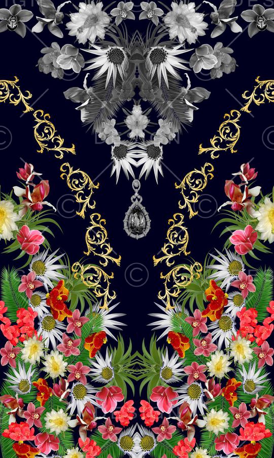 欧式花纹印花华亿平台图片