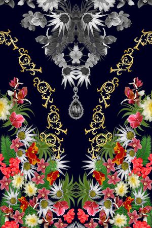 欧式花纹印花华亿平台图片