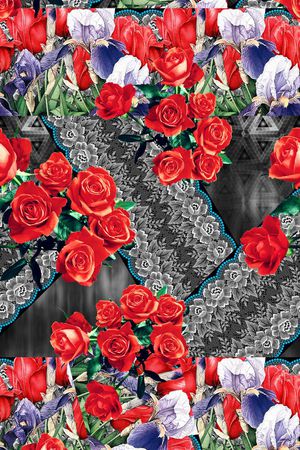 混搭印花华亿平台图片