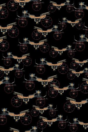 古车轮印花华亿平台图片