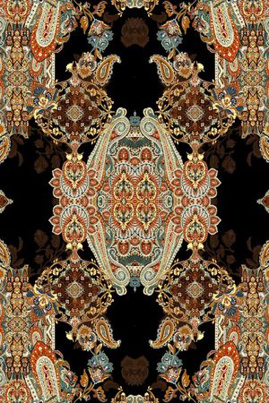 超级精细复古非洲波点花纹印花华亿平台图片