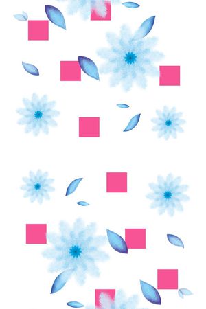 高端大牌色块简单手绘花印花华亿平台图片