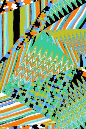 抽象印花华亿平台图片