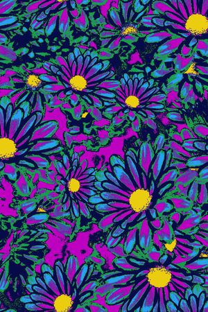 流行花卉印花华亿平台图片