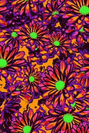 流行花卉印花华亿平台图片