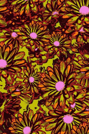 流行花卉印花华亿平台图片