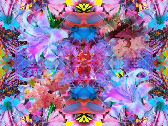 抽象印花华亿平台图片