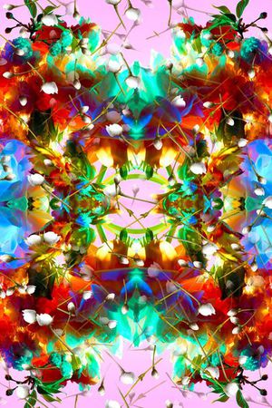 抽象印花华亿平台图片