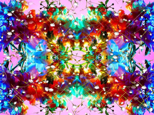 抽象印花华亿平台图片